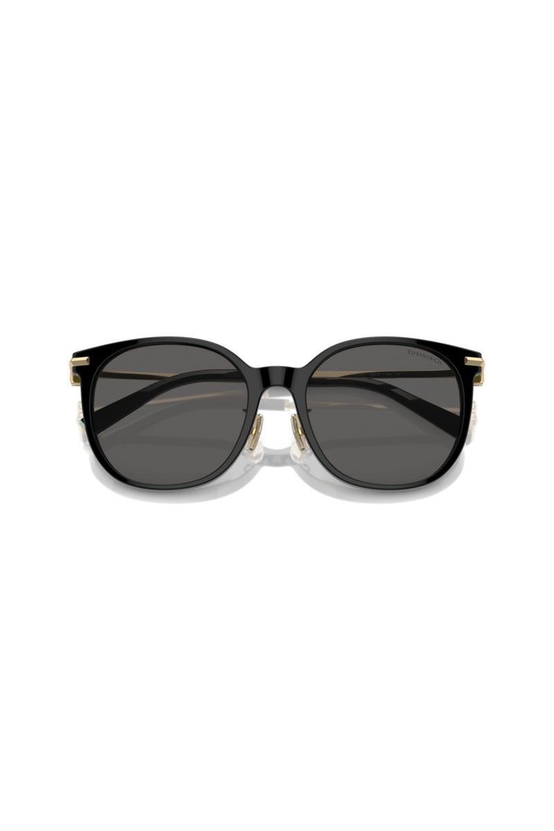 تيفاني نظارة شمسية دائرية للنساء - TF 4224d - مقاس العدسة: 56 مم - أسود - Image 5